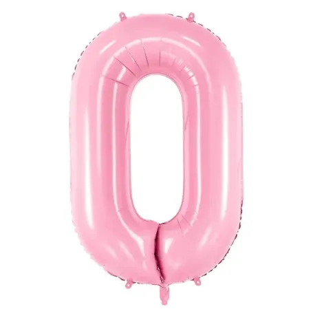 "0" Αριθμός 95cm Ροζ