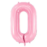 "0" Αριθμός 95cm Ροζ