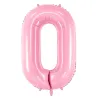 "0" Αριθμός 95cm Ροζ