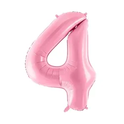 "4" Number 95cm Pink