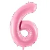"6" Number 95cm Pink