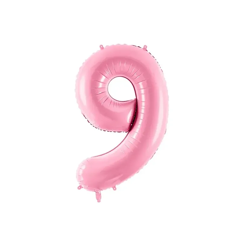"9" Number 95cm Pink