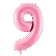 "9" Number 95cm Pink