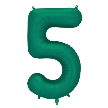 "5" Αριθμός 95cm Σκούρο Πράσινο