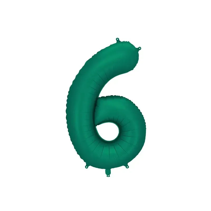 "6" Αριθμός 95cm Σκούρο Πράσινο