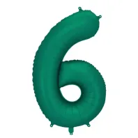 "6" Αριθμός 95cm Σκούρο Πράσινο