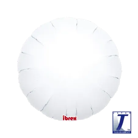 18" Στρογγυλό Λευκό (white)_μπαλόνι Foil