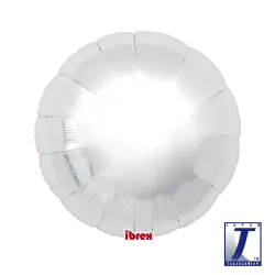 18" Στρογγυλό Ασημί (silver)_μπαλόνι Foil
