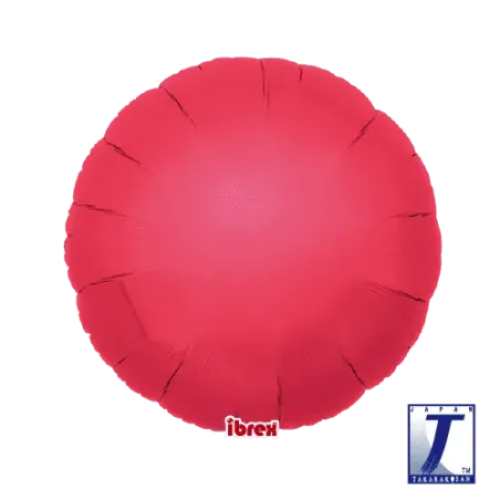 18" Στρογγυλό κόκκινο (red)_μπαλόνι Foil