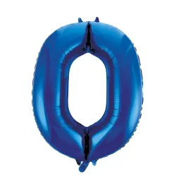 "0" Number 95cm Blue