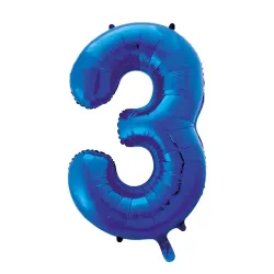 "3" Αριθμός 95cm Μπλε