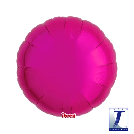 18" Στρογγυλό Φούξια (Magenta) μπαλόνι Foil