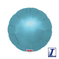 18" Round Metallic Light Blue