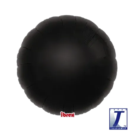 18" Στρογγυλό Μαύρο (Black)_μπαλόνι foil
