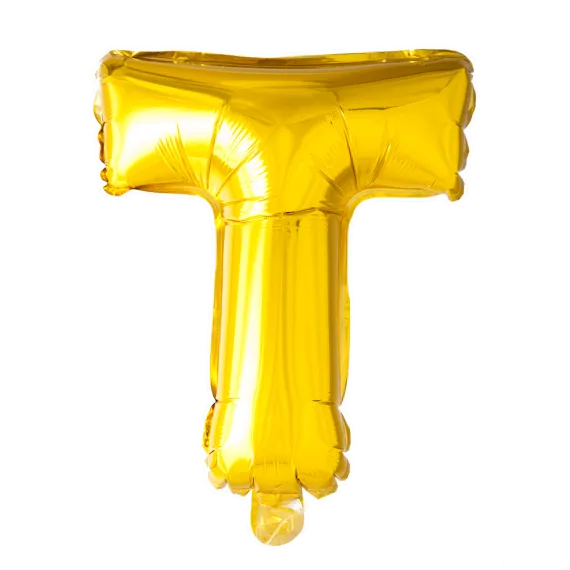 Γράμμα Χρυσό "T" (100cm-40")