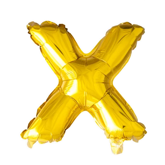 Γράμμα Χρυσό "X" (100cm-40")