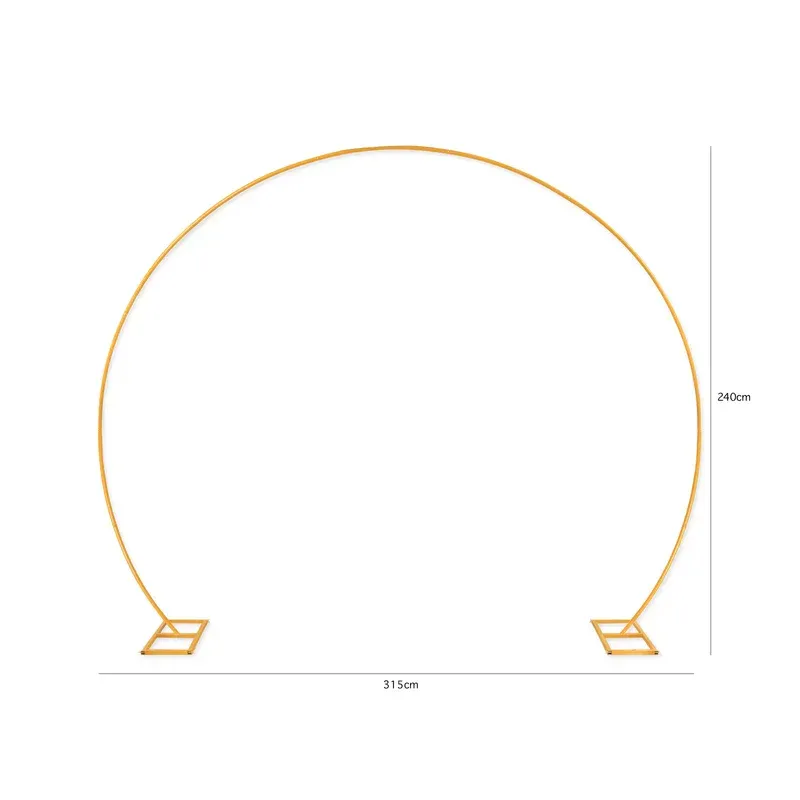 Stand frame round gold set 315x240cm