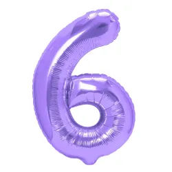 "6" Αριθμός 95cm Λιλά