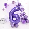 Unpacked "6" Number 95cm Lilac