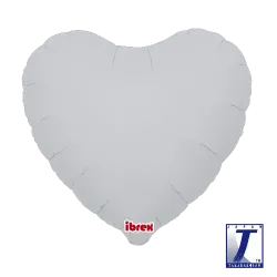 18" Kαρδιά λευκή-άσπρη (white heart)