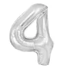 "4" Αριθμός 95cm Ασημί
