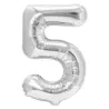 "5" Number 95cm Silver