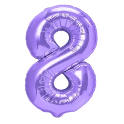 Ασυσκεύαστος "8" Αριθμός 95cm Λιλά