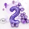Unpacked "2" Number 95cm Lilac