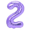 Unpacked "2" Number 95cm Lilac