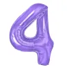 Unpacked "4" Number 95cm Lilac