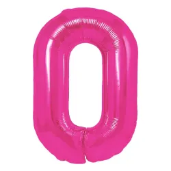 "0" Αριθμός 95cm Φούξια
