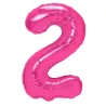 "2" Number 95cm Fuchsia