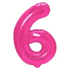 "6" Αριθμός 95cm Φούξια