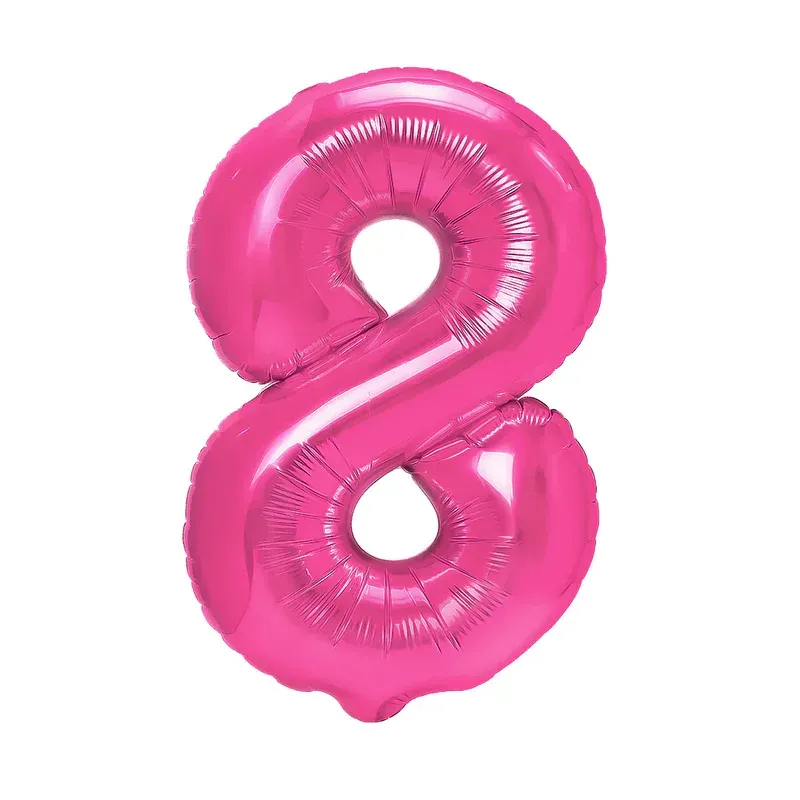"8" Number 95cm Fuchsia