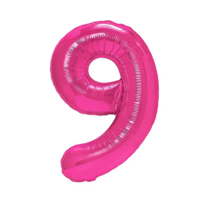 "9" Αριθμός 95cm Φούξια