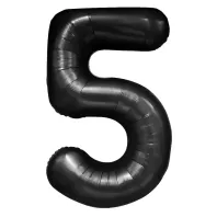 "5" Αριθμός 95cm Μαύρο