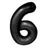"6" Number 95cm Black