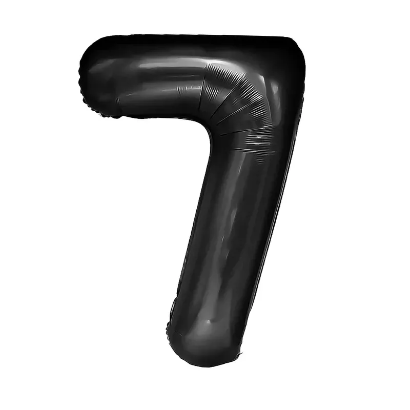 "7" Number 95cm Black