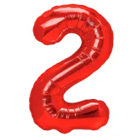 "2" Αριθμός 95cm Κόκκινο