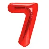 "7" Number 95cm Red