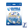 22" Bubble Γενέθλια Μπλε & Χρυσά Πουά