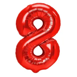 "8" Number 95cm Red