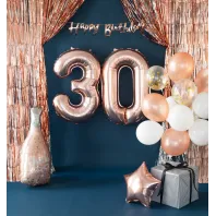 "0" Number 95cm Rose Gold