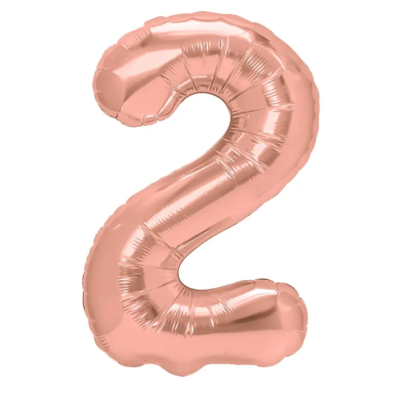 "2" Number 95cm Rose Gold