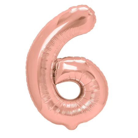 "6" Αριθμός 95cm Ροζ-Χρυσό