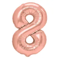 "8" Αριθμός 95cm Ροζ-Χρυσό