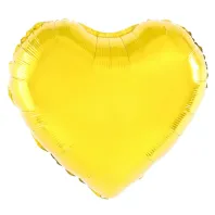 18" foil Gold heart
