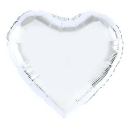 18" foil Ασημί καρδιά