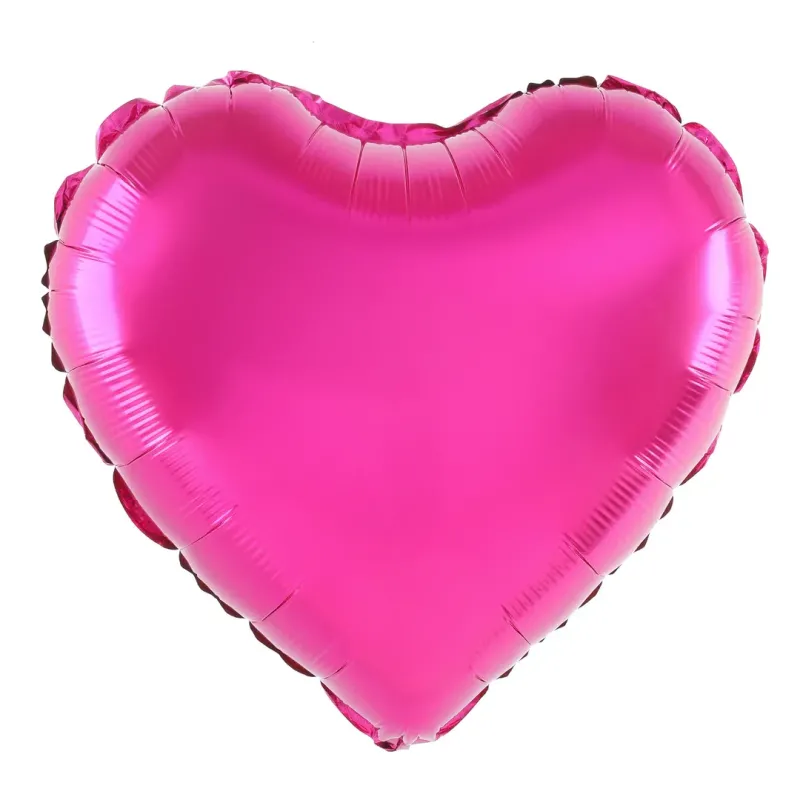 18" foil Fuchsia heart