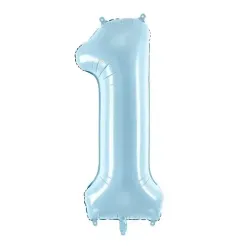 "1" Αριθμός 95cm Γαλάζιο